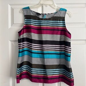 NWT Talbots Multicolor Striped Tank Top